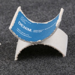 Organic Thick Cotton Fabric Leather labels for garment Jeans