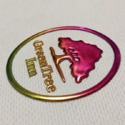 Hot Voltage Anti - cursor 3D Rubber Patch, Rubber Heat Transfer Label