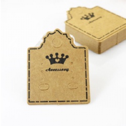 Decorate Paper Hang Tag For Earing Necklace Jewelry