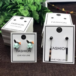 Customized Earing Necklace Jewelry Decorate Paper Hang Tag